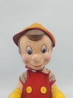 Antique 1930s Knickerbocker Pinocchio Composition Doll Walt Disney Toy With Hat