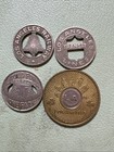 Lot Of 4 Different  Los Angeles Ca  Transit Token Good For One Fare
