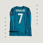 Real Madrid 2017 2018 Ucl Final Jersey Ronaldo Long Sleeve - Ronaldo  7