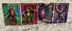 2026 Topps Chrome Marvel 4 Card Lot   3 Serial     Black Panther 60th Sparkle     