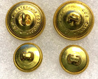 Set Of Original U s  Army Brass Eagle Buttons By Waterbury