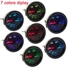 2  52mm 7-color Adjustment Boost Gauge W 0-30psi Manual Boost Controller Kit