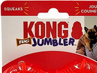 Kong Jumbler W tennis Ball Medium Red Squeaky Fetch   Tug Dog Toy 9 5 