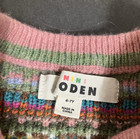 Mini Boden Girls Wool Pink Multi Fair Isle Knitted Sweater Vest Tank Top 6-7y
