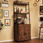 70 8  Tall Storage Rack With Drawer  Kitchen Organizer  Doubles As Bar Stand