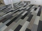 New Shaw Carpet Tile Planks Modular Gray Black Silver 45 Sq Ft   9x36 Or 18x36