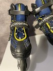 Schwinn Adjustable Inline Skates Youth Size 5-8 Blue Yellow Abec 5 Rollerblades