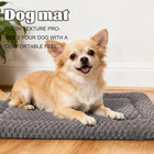 Dog Bed Crate Mat  Soft Durable Washable Anti-slip Kennel Pad For Dogs   Cats  R