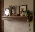 Wooden Rough Fireplace Shelf Mantel  Rustic Mantel Shelf  Fireplace Mantel  Rust