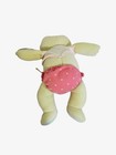Rare First   Main Baby Froggle Woggle Rattle Plush Green Frog Pink Diaper 8 