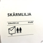 Ikea Skarmlilja Bedspread 91 x98  Gray 100  Cotton Cover Bed 505 574 35 E1-282