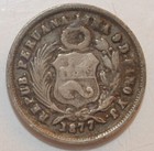 1877 Peru 1 Dinero