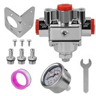 Low Fuel Pressure Regulator Gauge For Holley 12-804  Adjustable For Quick Fuel