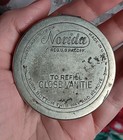 Antique Vintage Norida Vanitie Refillable Round Makeup Compact W  Mirror Used