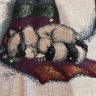 Vintage Whimsical Snowman Woven Fringe Throw Blanket 54x60