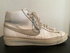 1980s Nike Blazer High Top Size 7 5 Made In Taiwan White Leather