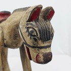 Vtg Hand-carved Guatemalan Wooden Folk Art Horse Sculpture 24in Rustic Decor