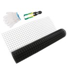 16 Gauge 24 x100  Welded Wire Fence Vinyl Coated Chicken Rabbit Mesh 1 x1 