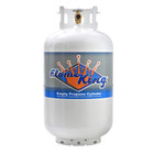   Free Shipping   Flame King 30 Lb Empty Propane Cylinder Tank Opd Valve New