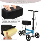 Knee Scooter Cushion 2  Thick Memory Foam One Size Fits Most  Black