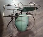 Vtge Westinghouse Mid Century Electric Fan Green Heavy Metal  Art Deco 11in Tall