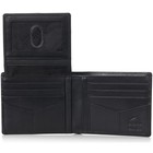 Alpine Swiss Rfid Mens Wallet Deluxe Capacity Passcase Bifold Two Bill Sections