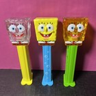 Spongebob Squarepants Pez Dispensers Three Colors 2014 Made In Hungary