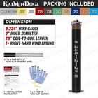 Right Hand Wind  red Cone  2 Garage Door Torsion Spring With Non-slip Winding