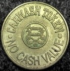 Gold Coin Car Wash - No Cash Value Carwash Token 27mm  c1841 