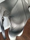 Nike Pro Dri Fit Sz S Women Hyperwarm 1 2 Zip Pullover Gray Black Geo Thumbhole