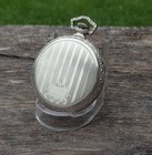 1927 Elgin Pocket Watch Open Face 10k White Gold Filled 12s 17j Gr  345 Runs