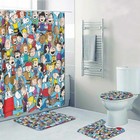Star Wars Darth Vader Bathroom Set Shower Curtain Rug Toilet Seat Lid Covers