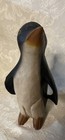 Vintage Folk Art Sculpture Wood Carved Penguin