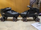 Riedell R3 Black Quad Roller Skates Size 12 W  Sonar Cayman Wheels