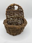 Vintage Hand Woven Willow Hanging Basket 7   