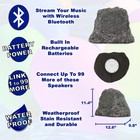 Theater Solutions Wireless 400w Rechargeable Bluetooth Rock 4 Speaker Set Grey