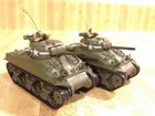 Lot Of 2 Unimax Valor 1 72 Wwii Us Sherman M4a3 Cast Hull 75mm Medium Tanks