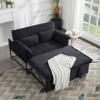 Convertible Sofa Bed Futon Couch Modern Loveseat Recliner Pull Out Bed New