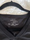 Cherokee Infinity Women   s Black Solid V-neck Short Sleeve Scrub Top Xl