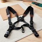 Double Shoulder Sax Strap Stable Stability Music Accessory 360 Degree Rotating