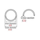 Food Grade Silicone Rubber O Rings Gasket Cross Section 4 Mm Id 4mm-72mm