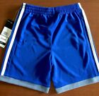 Nwt Boys Size 4  Adidas Royal Blue Shorts With White Stripes   Msrp  24 00