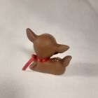 Vintage Christmas Figurine Deer Fawn Hand Painted 1970s Holiday Decor