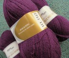 4 Skeins Elann Peruvian Baby Lace Merino Yarn 50 50 Alpaca Wool Aubergine Lot