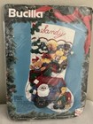 Vintage Bucilla Felt Applique Stocking Kit Christmas Express Santa Train 83113