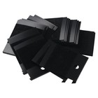 100pcs Black Velvet Plastic Earring Cards Earring Display Hanging Jewelry Dis   