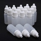 10pcs Refillable Dropper Bottles 3ml-50ml Plastic Squeezable Liquid Containers