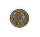 1970 Philippines - 5 Sentimos - 418 - Brass - 2 5g
