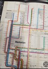 Vintage 1972 Massimo Vignelli New York Subway Guide map Mta