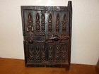 African Hand Carved Wood Dogon Door 11 5  X 15 
